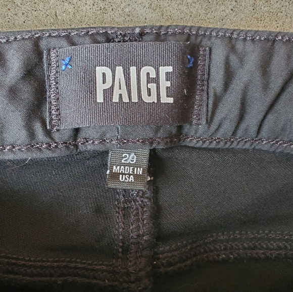 PAIGE 29 Hoxton High Rise Straight Leg Slim Casual Jeans in Dark Shadow - Picture 5 of 15
